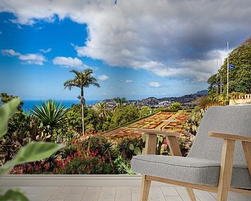 View to the city Funchal on the island Madeira, Portugal by Rico Ködder
