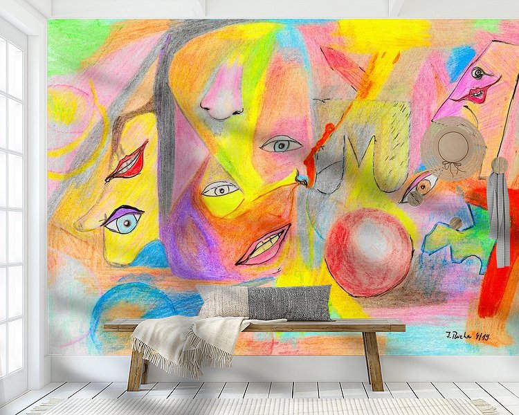 Example of the artwork in a room