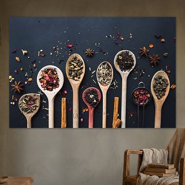 des louches de thé sur Corrine Ponsen