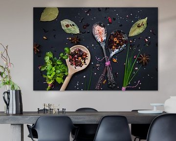 Kruiden in de keuken, kitchen herbs van Corrine Ponsen