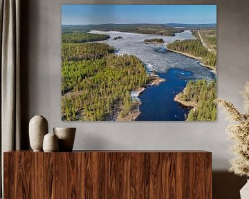 Bevroren meer in Zweden von Fields Sweden