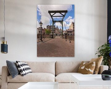 Zugbrücke der Piet Heynsbrug in Rotterdam Delfshaven von Charlene van Koesveld