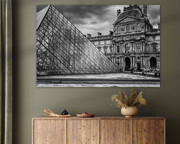 Ein Blick auf den Louvre - Paris von Michael Bollen