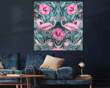 Flamingo Symmetrie van Andrea Haase