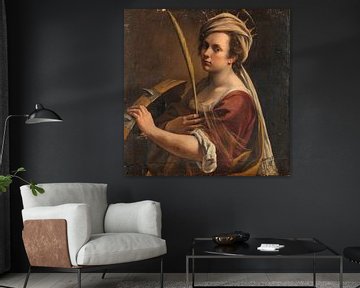 Zelfportret als de heilige Catharina van Alexandrië, Artemisia Gentileschi