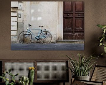 Vintage fiets in de straten van Pietrasanta Italië