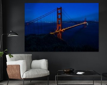 Golden Gate Bridge in San Francisco van Michael Bollen