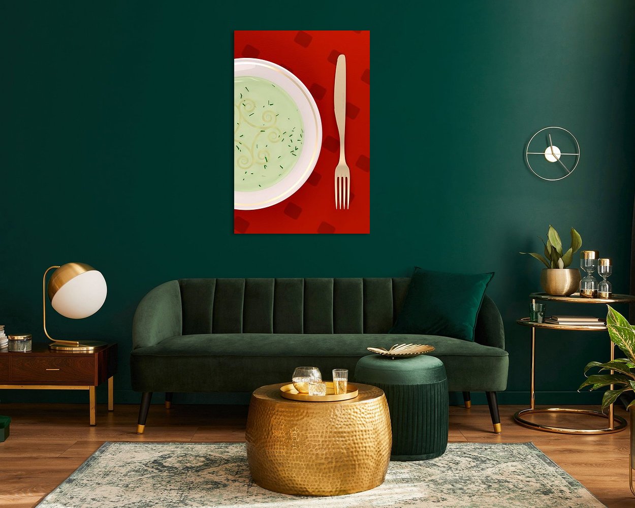Example of the artwork in a room