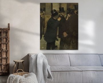 Portretten op de beurs , Edgar Degas