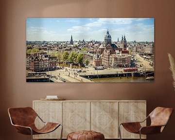 Amsterdam skyline, city, Mokum,