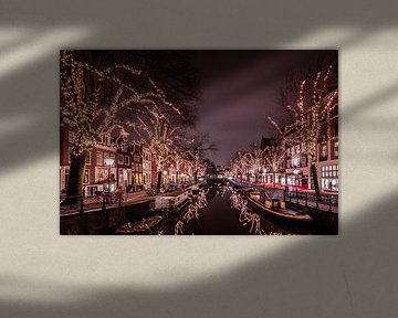 Spiegelgracht Amsterdam in de avond