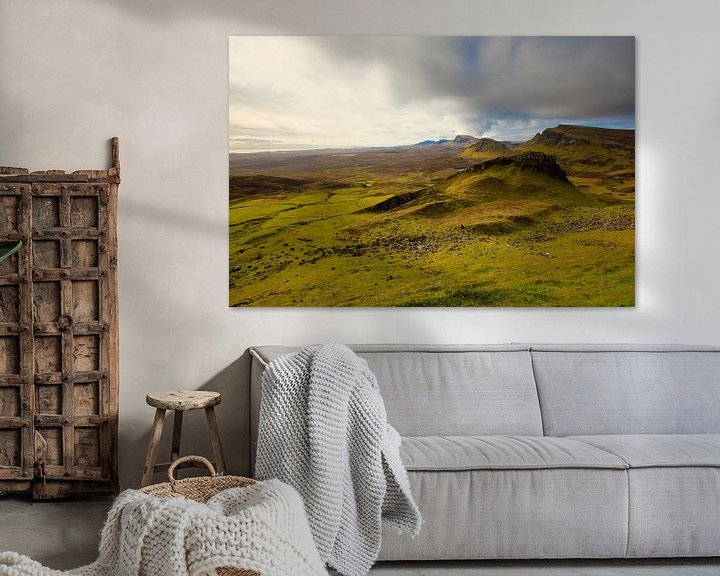 Sfeerimpressie: Schotland Isle-of-Skye: waanzinnig uitzicht Quiraing van Remco Bosshard