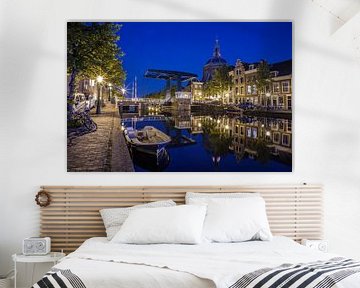 Leiden at night by Eric van den Bandt