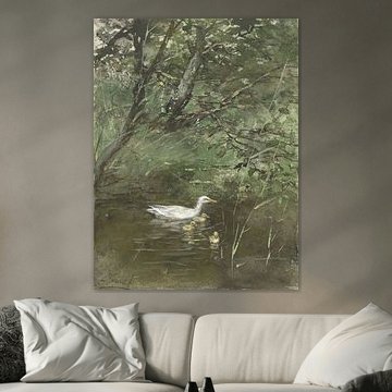 Entlein im Wasser, Willem Maris