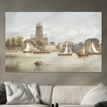 View of Dordrecht, Christiaan Bos