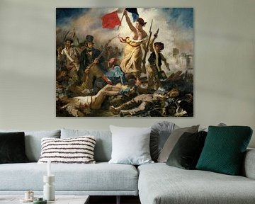 De Vrijheid leidt het volk, Eugène Delacroix - 1830