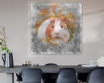 Artistic Animal Guinea Pig 2 van Angelika Möthrath