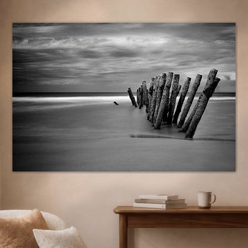 The Beach, black and white version