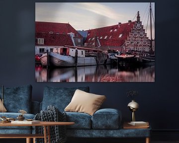 Longexposure van oude haven in Leiden by Edzard Boonen