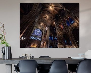Het interieur van de Notre-Dame in Parijs van Martijn Joosse