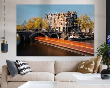 Canal à Amsterdam (Jordaan), Pays-Bas sur Lorena Cirstea