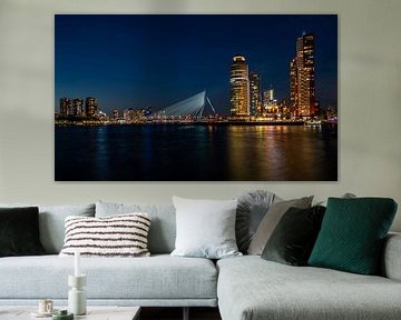 Rotterdam bei Nacht Kop van zuid Centrum Zuid holland