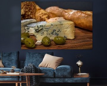 Stillleben - Tisch mit französischem Käse von Ineke Huizing