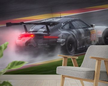 Porsche 911 GT3RS2 with wet conditions on Spa-Francorchamps during #wecfia2019 by Stefano Scoop