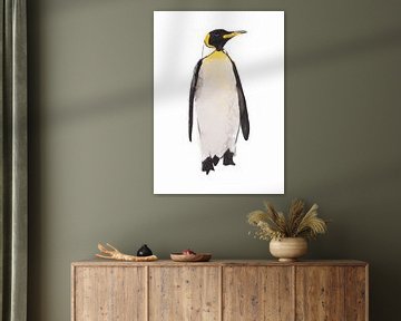 Penguin special bird illustration. by Angela Peters