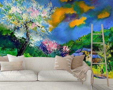 Example of the artwork in a room