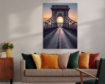 Le pont des chaînes de Budapest sur Iman Azizi