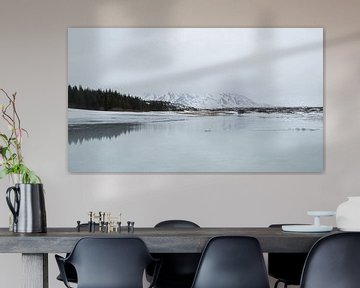 Ijzige schoonheid van een IJslands landschap