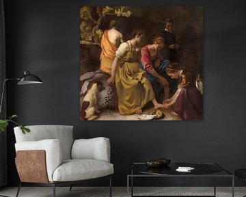 Diana en haar nimfen, Johannes Vermeer