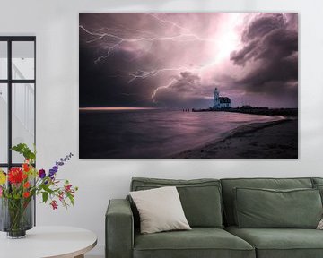 Thunderstorm at Marken by Roelie Steinmann