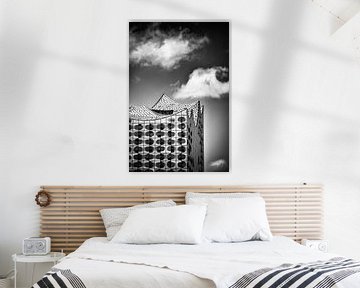 Elbphilharmonie Hambourg noir et blanc moderne Architecture sur Matthias Hauser