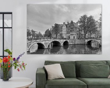 Bruggen over de Keizersgracht en Leidsegracht – Amsterdam van Tony Buijse