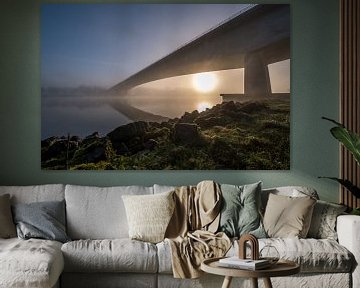 Brug met zon sur Moetwil en van Dijk - Fotografie