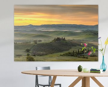 Morning mood in Val d'Orcia, Tuscany