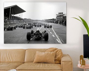 Beginn des Grand Prix 1968 Zandvoort von Harry Hadders