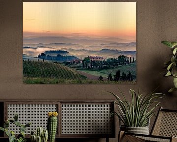 Dawn in Tuscany by Tony Buijse