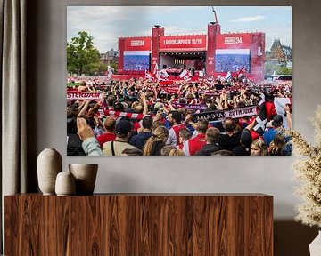 Huldiging voetbalclub Ajax in Amsterdam van Marcel Krijgsman