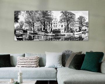 Nummer 101 Panorama 2 Egelantiersgracht B&W Artistic van Hendrik-Jan Kornelis