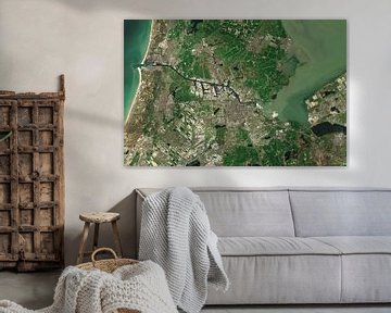 Satellitenbild von Amsterdam und Umgebung, Niederlande von Wigger Tims