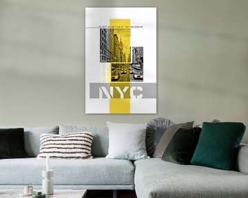 Poster Art NYC Fifth Avenue Traffic van Melanie Viola