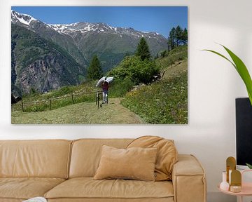 Het leven in de Zwitserse bergen op een zomerse dag van Mirjam Rood-Bookelman