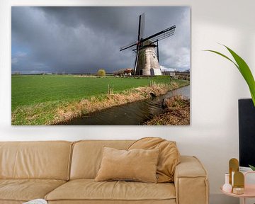 Mooie lucht boven molen von Moetwil en van Dijk - Fotografie