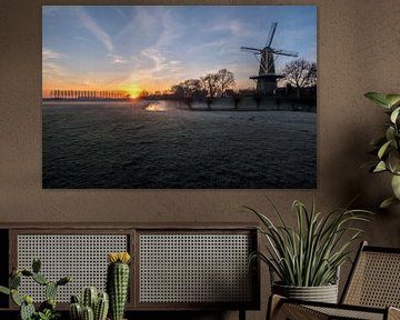Zonsopgang molen Buren van Moetwil en van Dijk - Fotografie