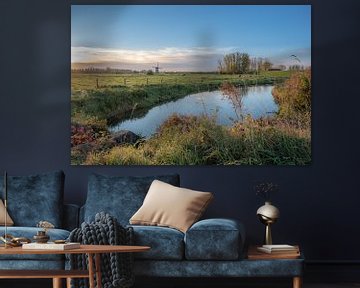 Weids landschap met molen von Moetwil en van Dijk - Fotografie