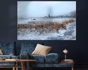 Hollands winterlandschap sur Moetwil en van Dijk - Fotografie