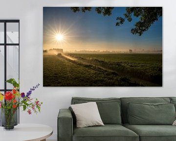 Mooie zonsopkomst weiland sur Moetwil en van Dijk - Fotografie